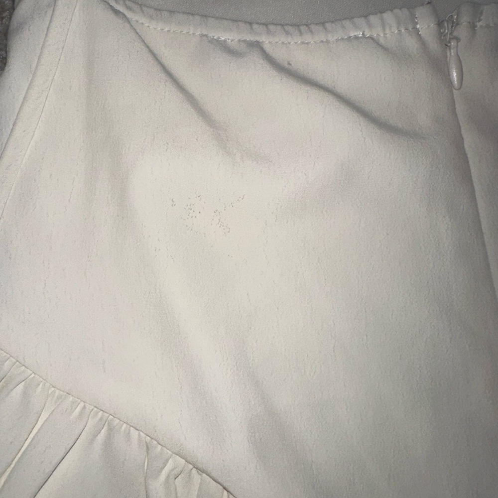 White Ruffled Mini Dress - Picture 8 of 13